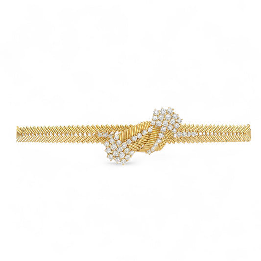 Vintage Knot Cluster Statement Bracelet
