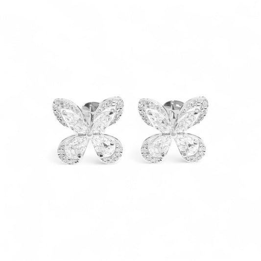Designer butterfly flaps stud earrings