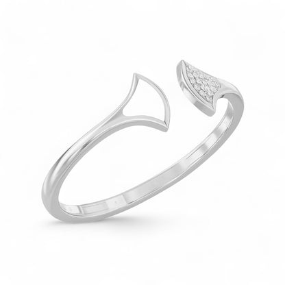 Enamel Accent Modern Diamond Open Cuff Bracelet