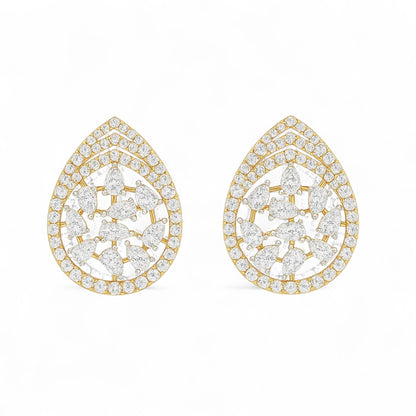 Floral Diamond Earrings