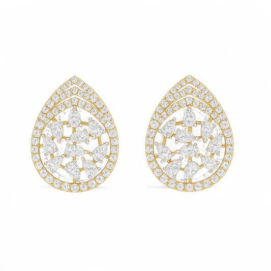 Floral Diamond Earrings