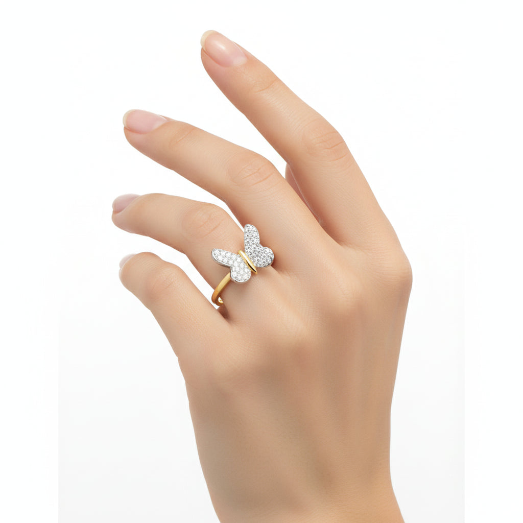 Butterfly Diamond Ring