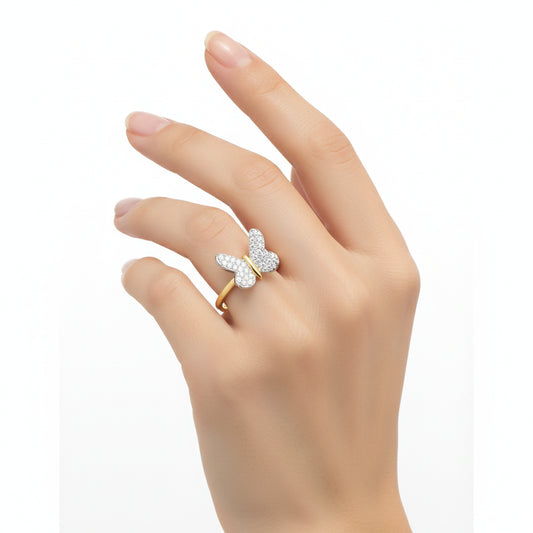 Butterfly Diamond Ring