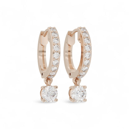 Prettiest diamond droplet hoops