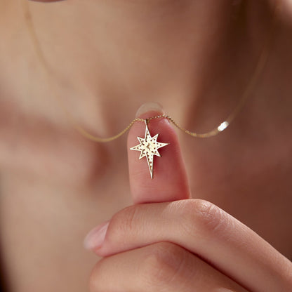 Mini Guiding Star Diamond Pendant