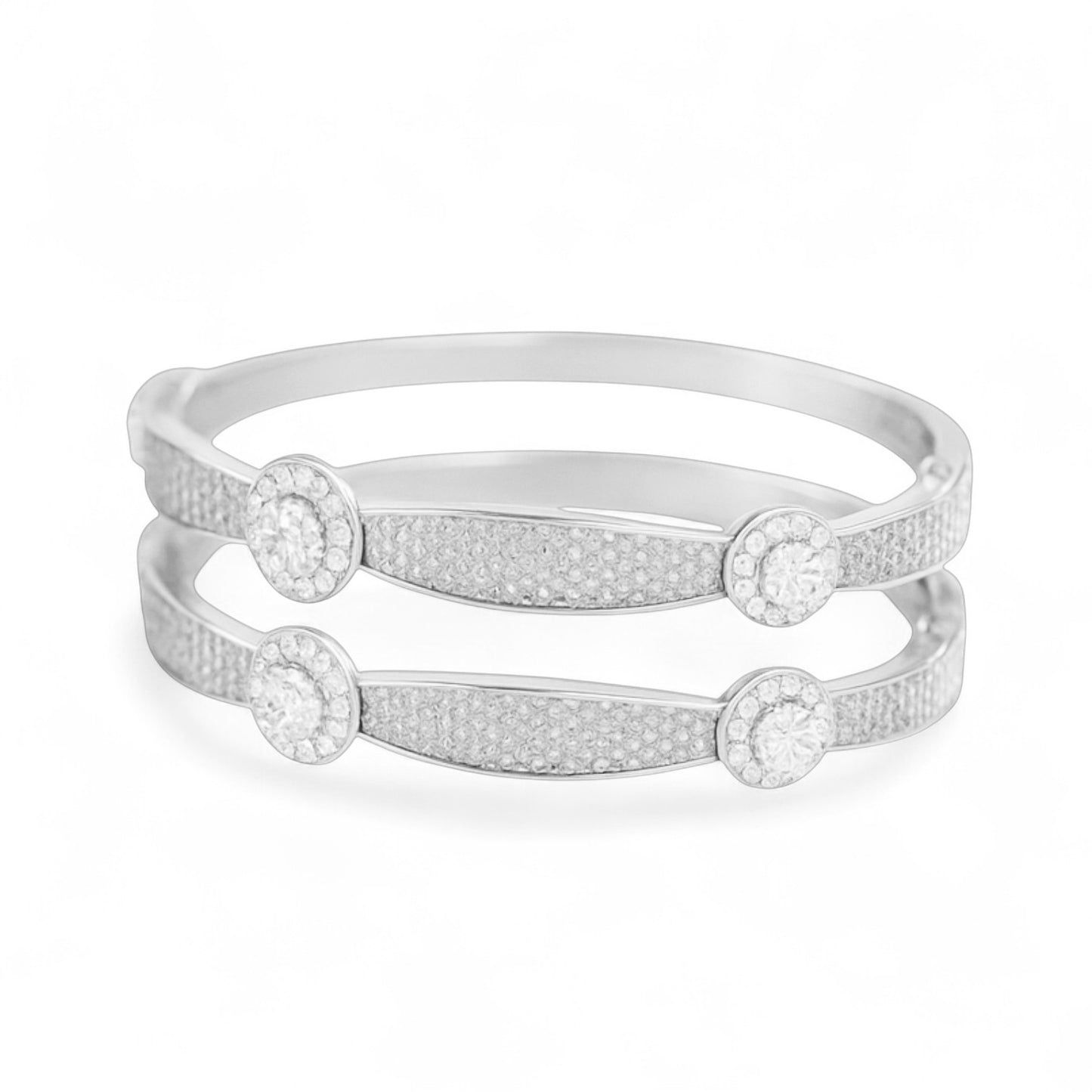 Regal Medallion Diamond Bangle