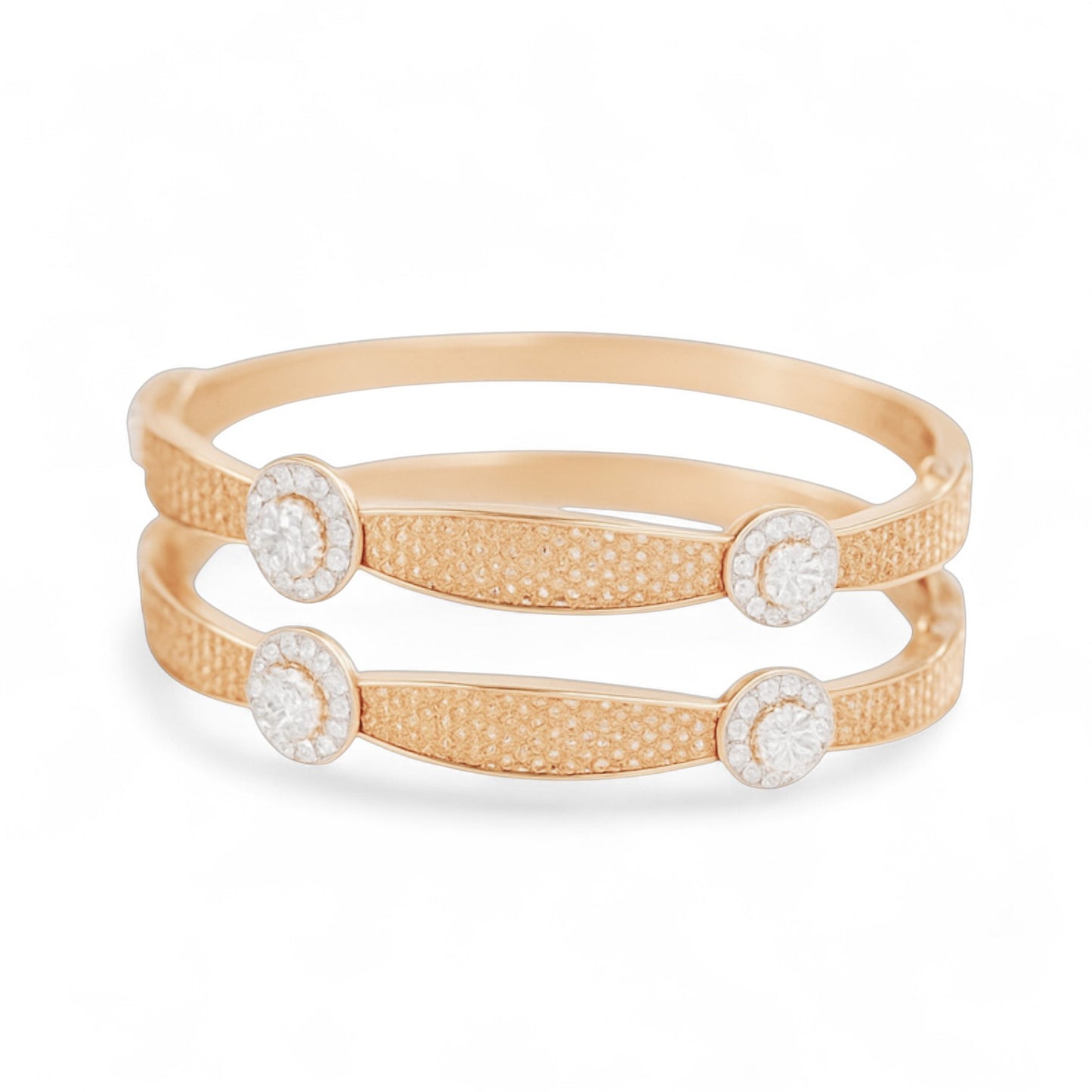 Regal Medallion Diamond Bangle