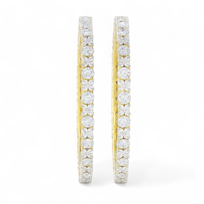 Heart Crown Diamond Bangle