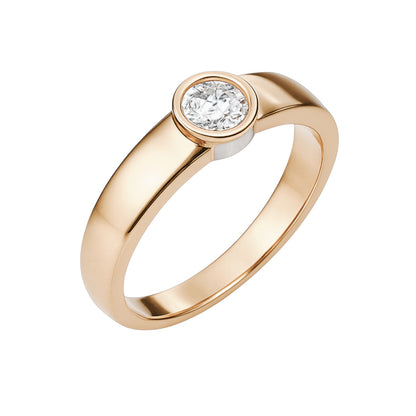Bezel Solitaire Ring