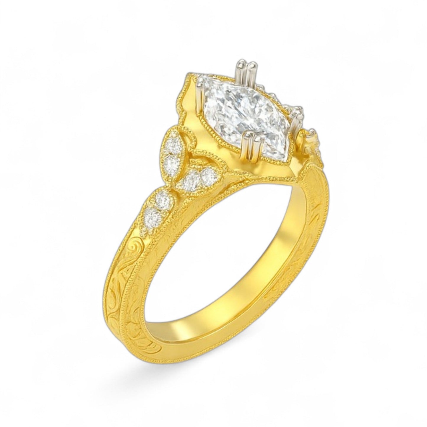Vintage Marquise Diamond Ring