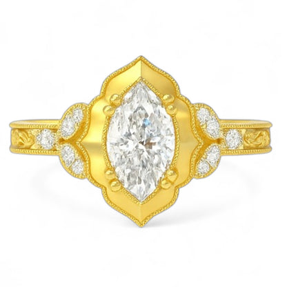 Vintage Marquise Diamond Ring