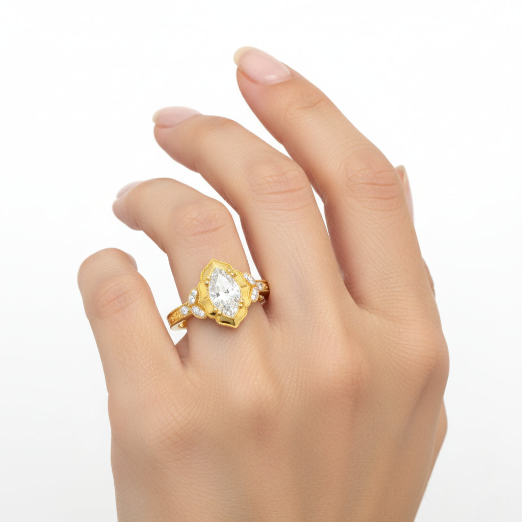 Vintage Marquise Diamond Ring