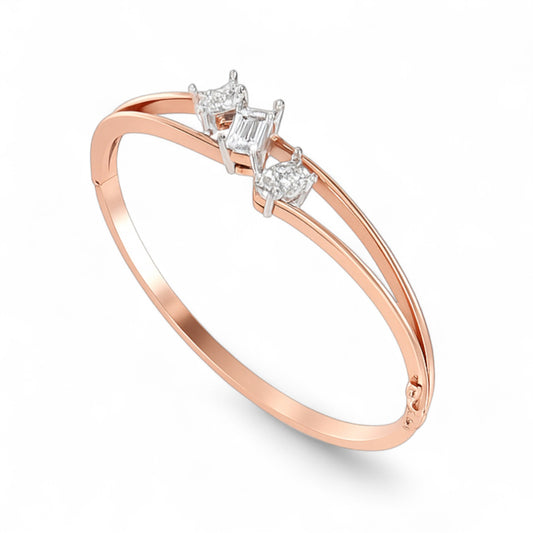Trillium Diamond Trio Bangle