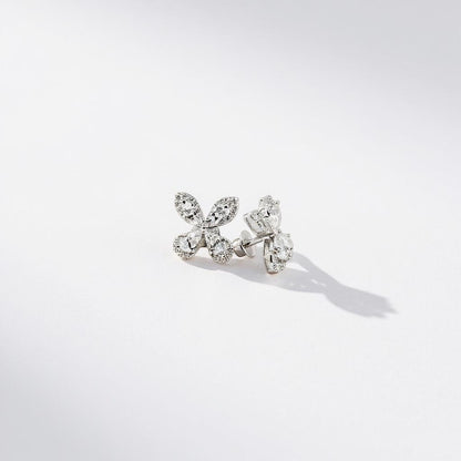 Designer butterfly flaps stud earrings