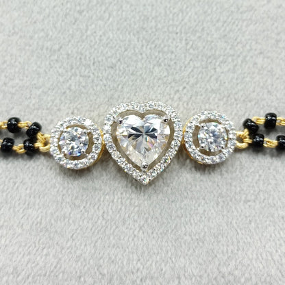Heart Harmony Mangalsutra Bracelet