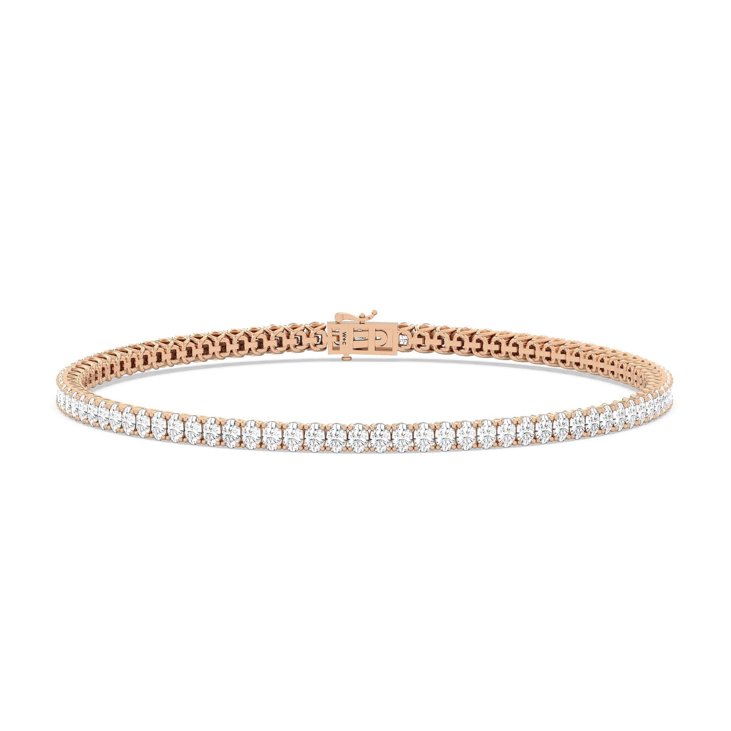 Oval Diamond Tennis Bracelet