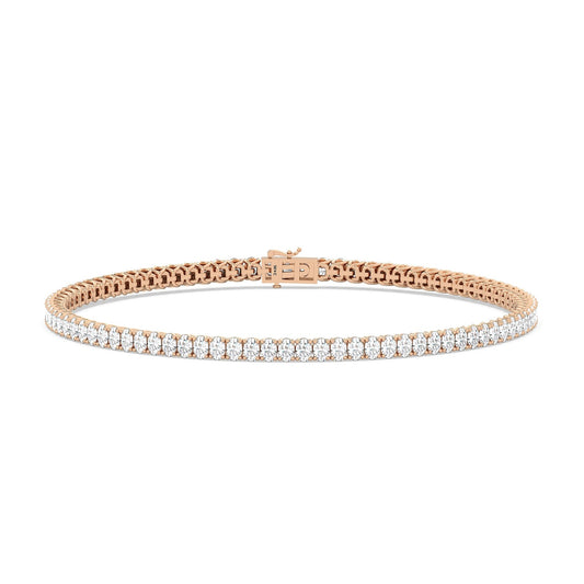 Oval Diamond Tennis Bracelet