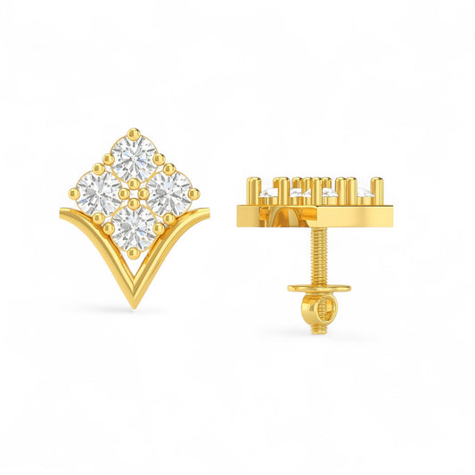 Everyday Elegance Flower Buds Stud Earrings