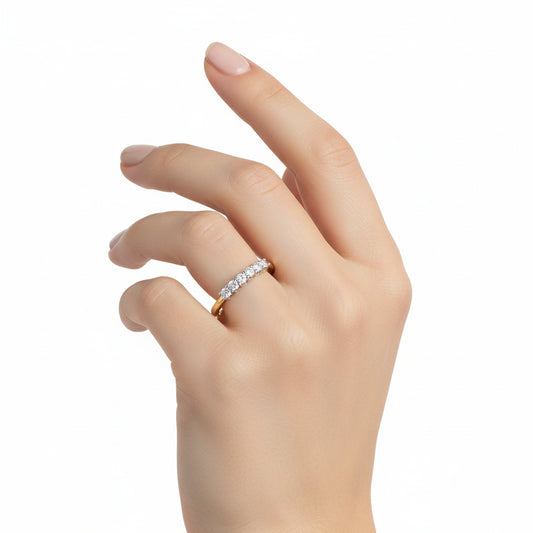 Minimalist Diamond Accent Ring