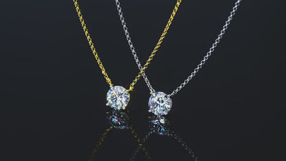Round Solitaire Pendant