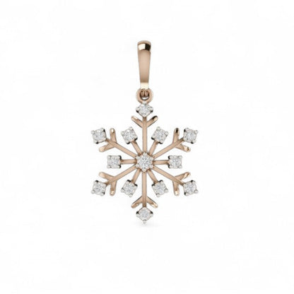 Shining Snowflake Star Pendant