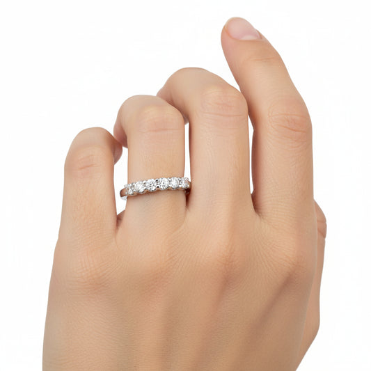 Classic Seven Stone Band Ring
