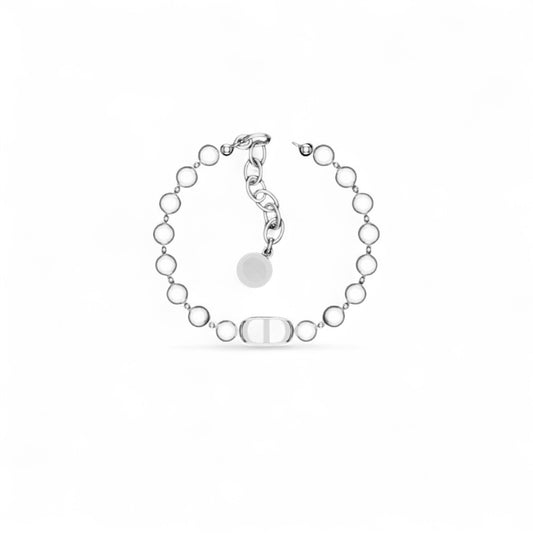 Gold and Moti Settle Bracelet