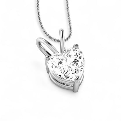 Heart Solitaire Pendant