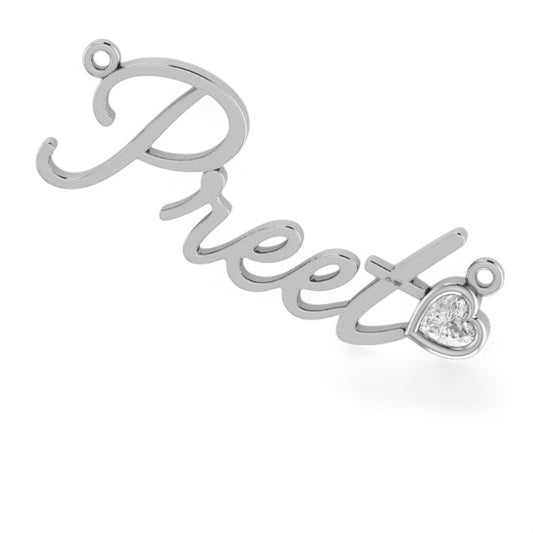 Personalised couple names merged golden love Pendant