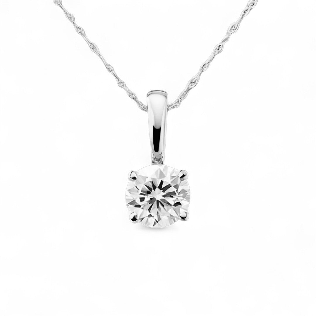 Round Solitaire Pendant