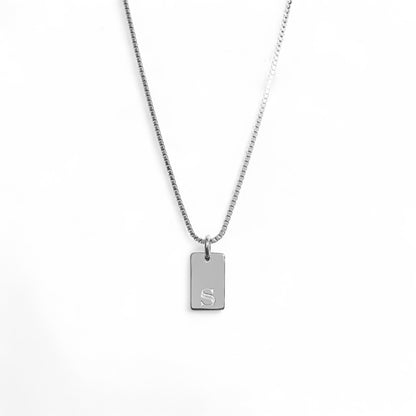Self Love Intials Unisex Flat Plate Pendant