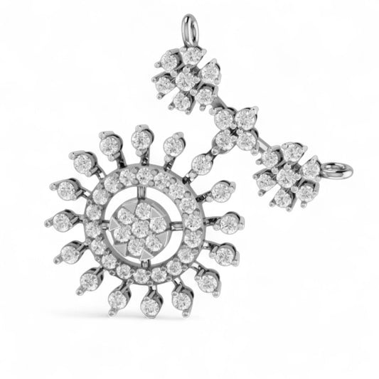 Vibrant Sunflower traditional pendulam pendant