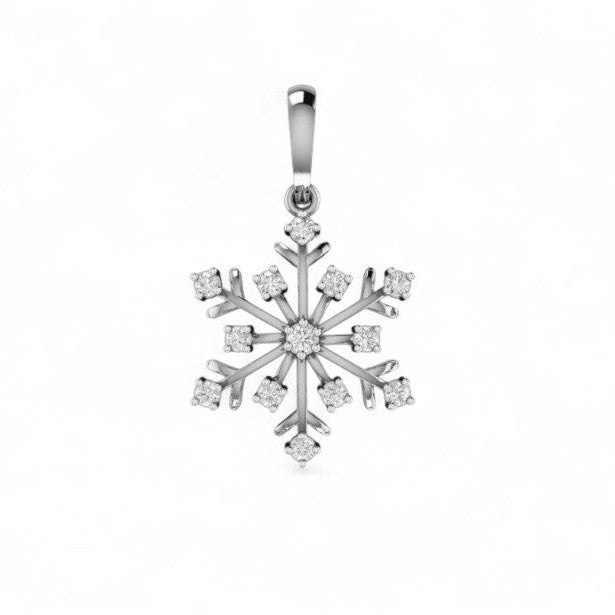 Shining Snowflake Star Pendant