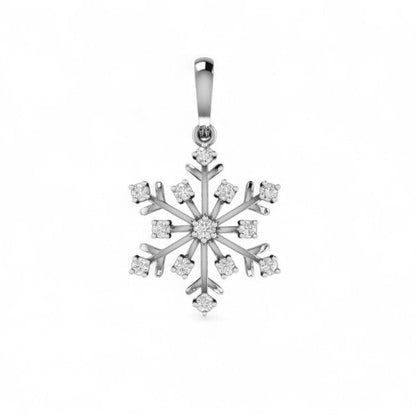 Shining Snowflake Star Pendant