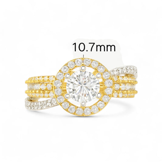 Classic Halo Diamond Engagement Ring