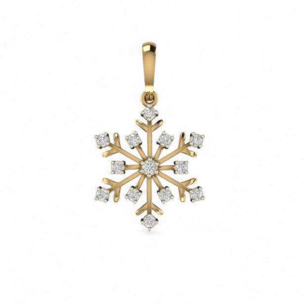 Shining Snowflake Star Pendant