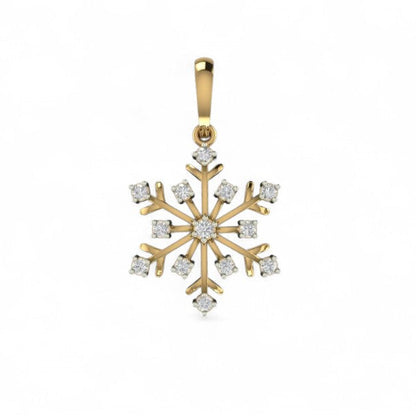 Shining Snowflake Star Pendant