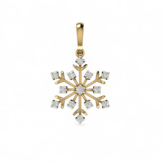 Shining Snowflake Star Pendant
