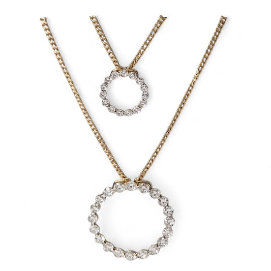 Rings of Life Modern Circle Diamond Pendant