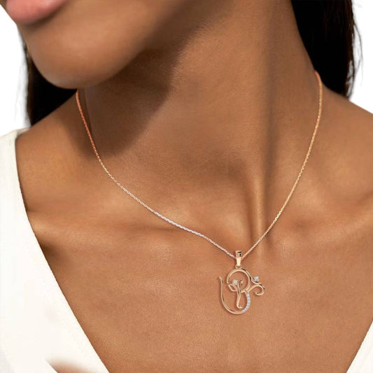 Ganesha OM Diamond Pendant