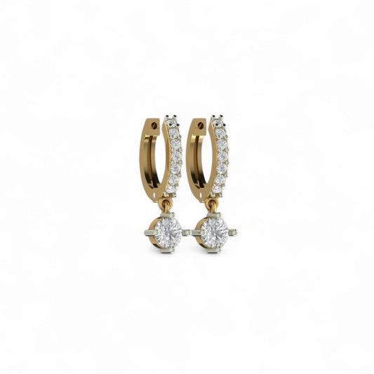 Prettiest diamond droplet hoops