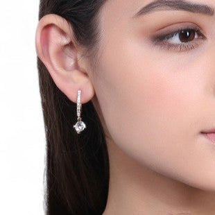 Prettiest diamond droplet hoops